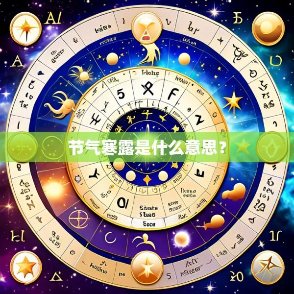 节气寒露是什么意思？