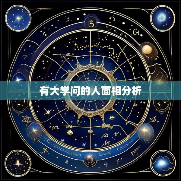 有大学问的人面相分析