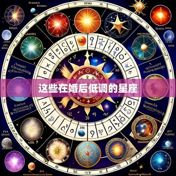 这些在婚后低调的星座
