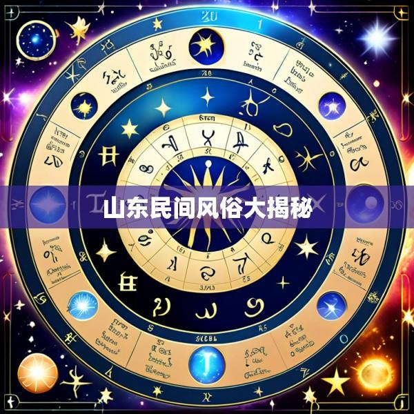 山东民间风俗大揭秘