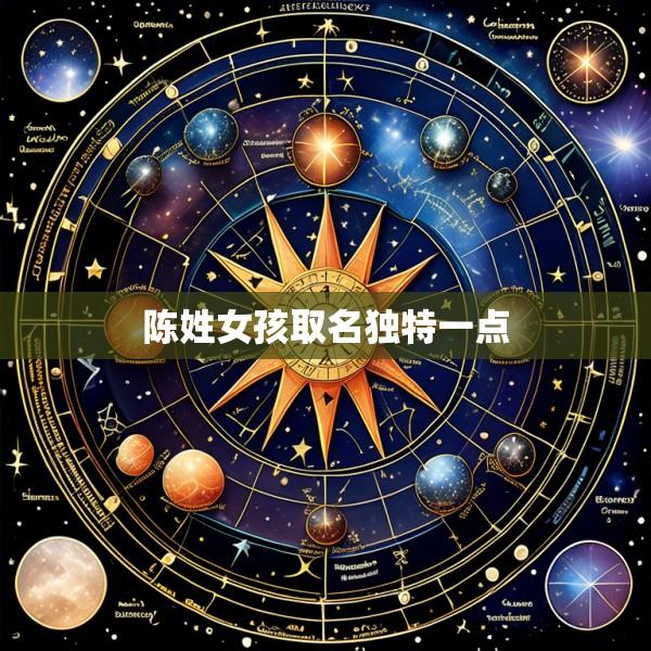 陈姓女孩取名独特一点