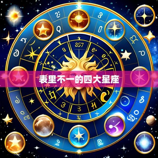 表里不一的四大星座