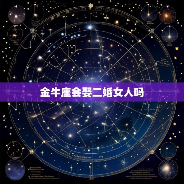 金牛座会娶二婚女人吗