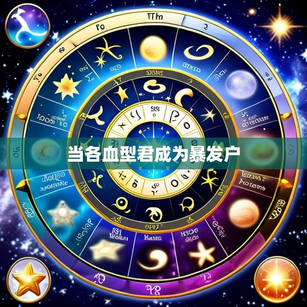 当各血型君成为暴发户