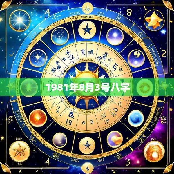 1981年8月3号八字