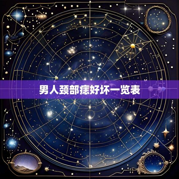 男人颈部痣好坏一览表