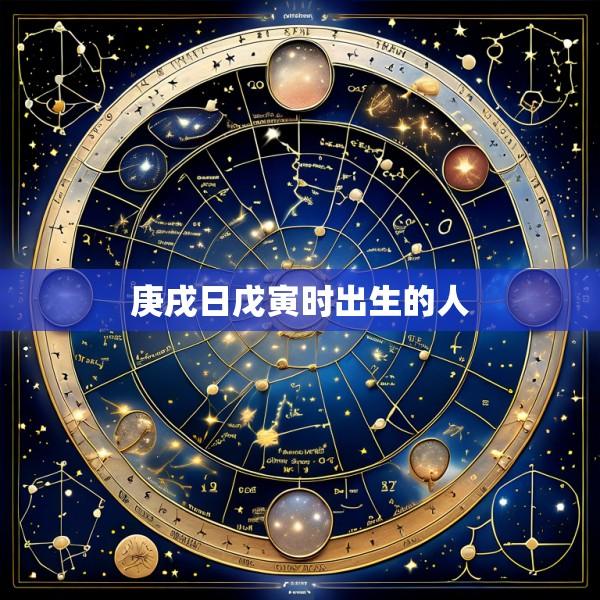 庚戌日戊寅时出生的人