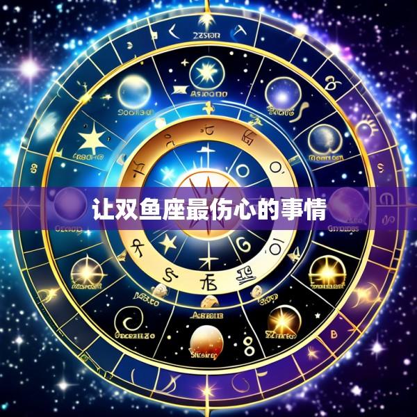 让双鱼座最伤心的事情