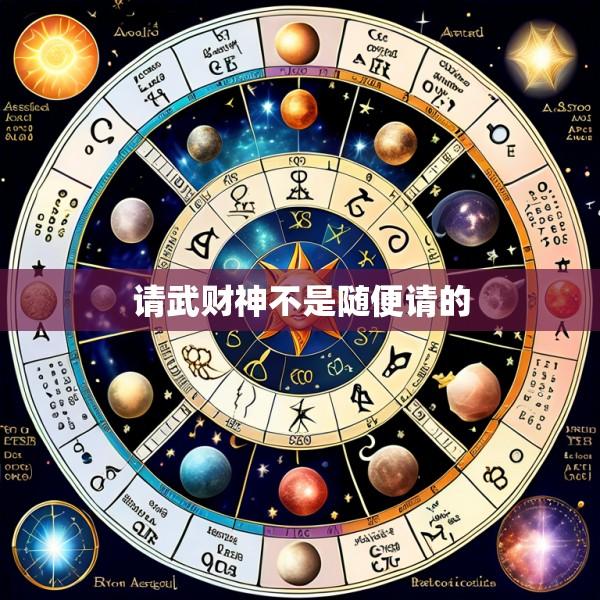 请武财神不是随便请的