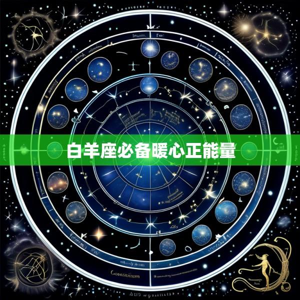 白羊座必备暖心正能量