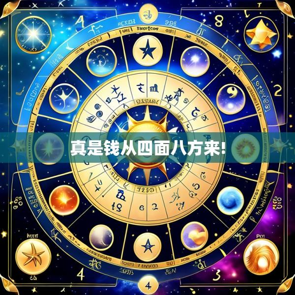 真是钱从四面八方来!