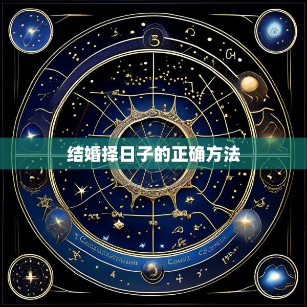 结婚择日子的正确方法