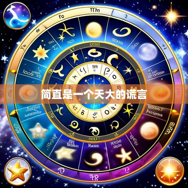 简直是一个天大的谎言