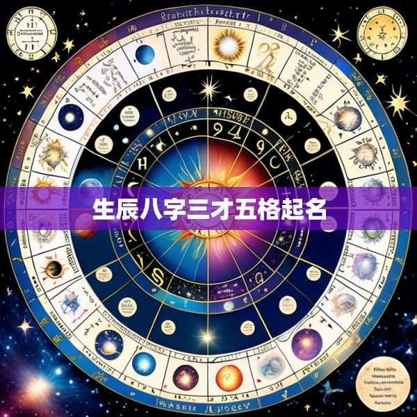 生辰八字三才五格起名