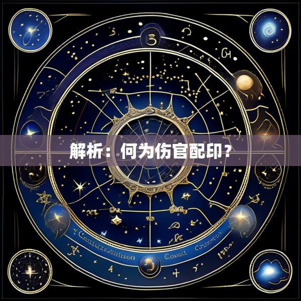 解析：何为伤官配印？