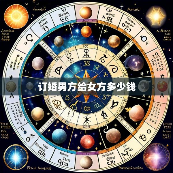 订婚男方给女方多少钱