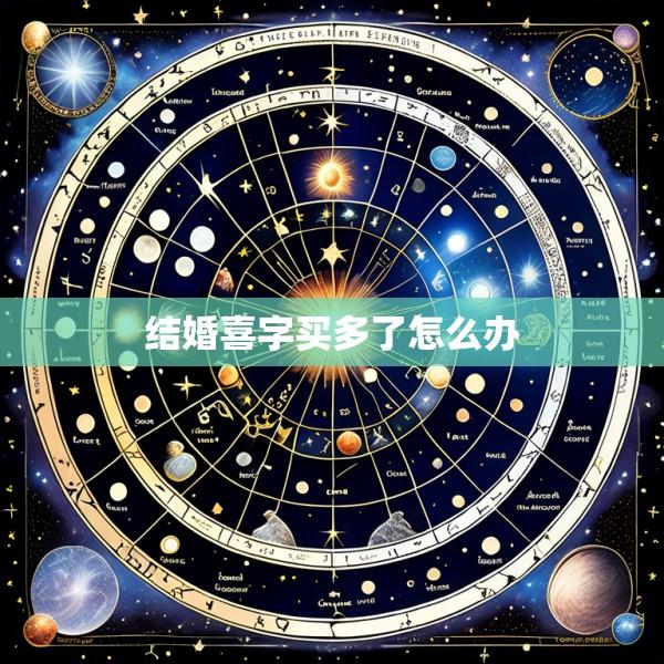 结婚喜字买多了怎么办