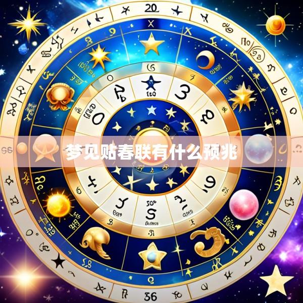 梦见贴春联有什么预兆