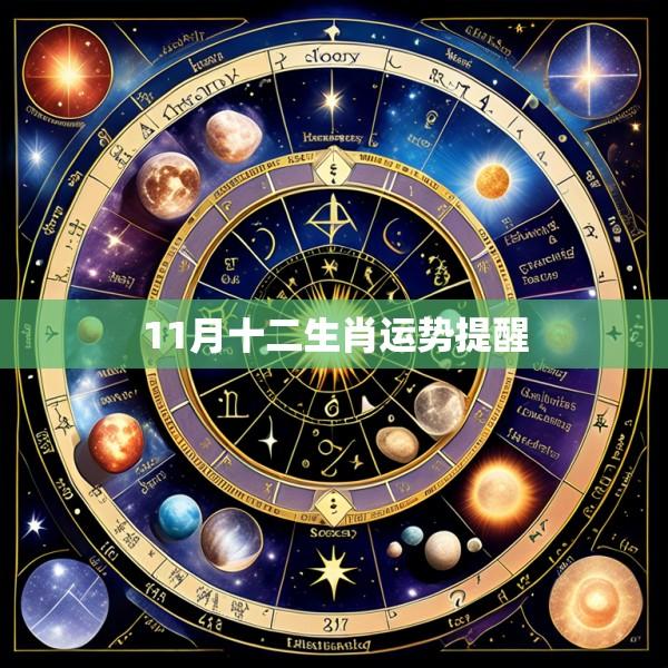 11月十二生肖运势提醒
