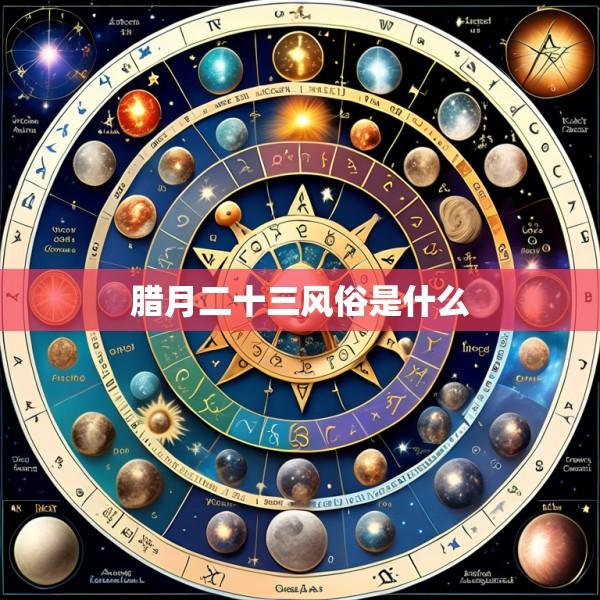 腊月二十三风俗是什么