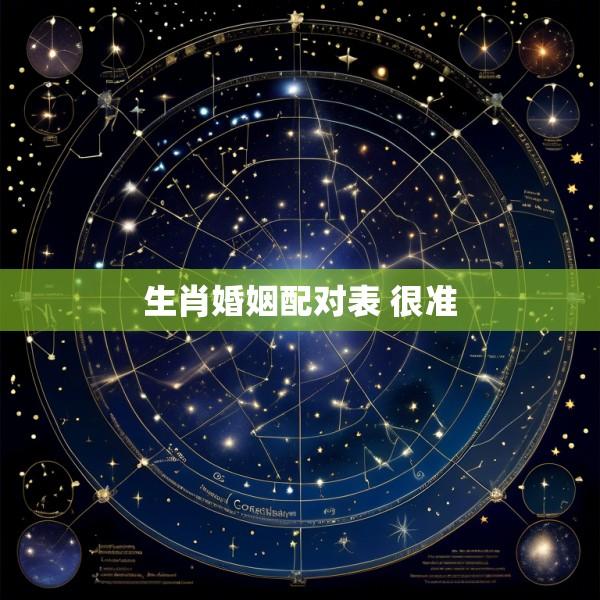 生肖婚姻配对表 很准
