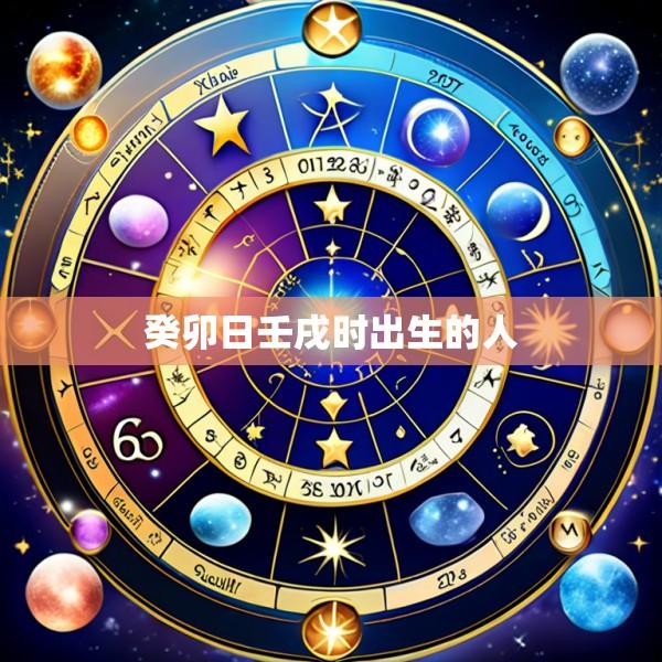 癸卯日壬戌时出生的人