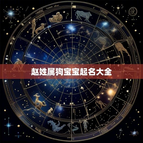 赵姓属狗宝宝起名大全