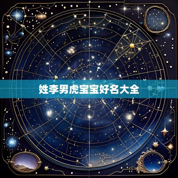姓李男虎宝宝好名大全