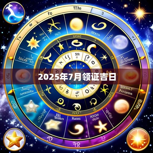 2025年7月领证吉日