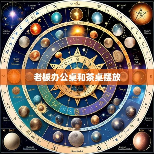老板办公桌和茶桌摆放