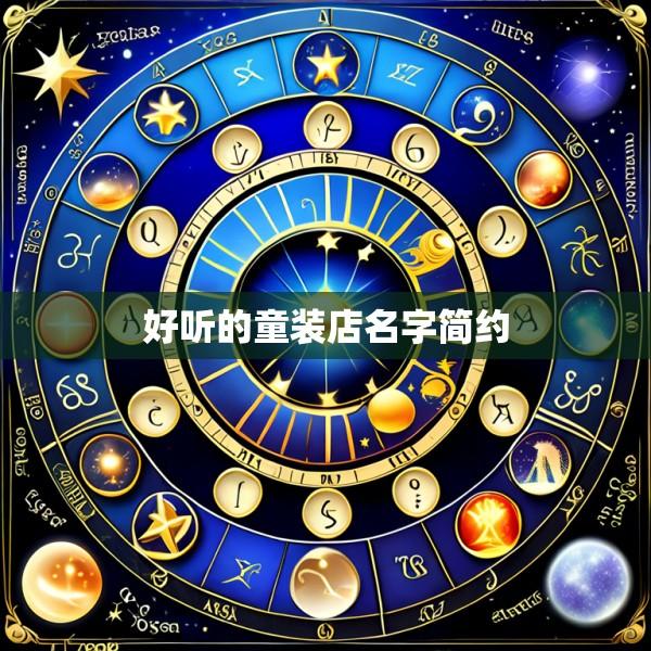 好听的童装店名字简约