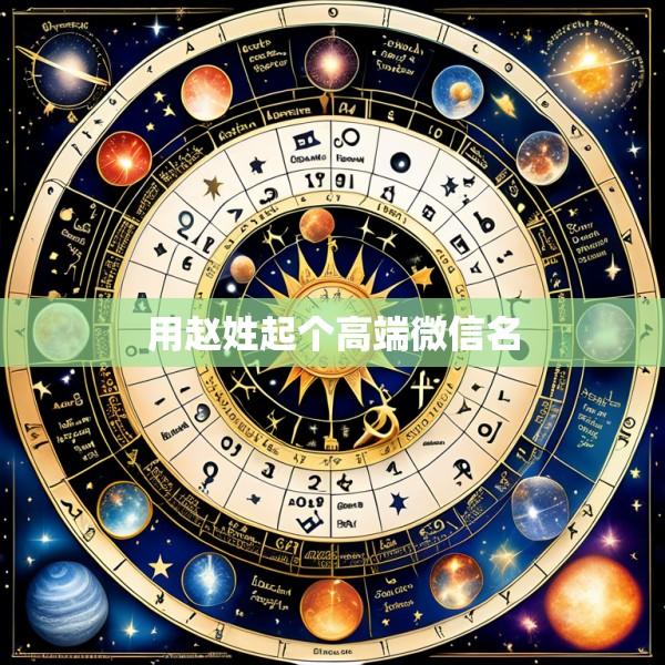 用赵姓起个高端微信名