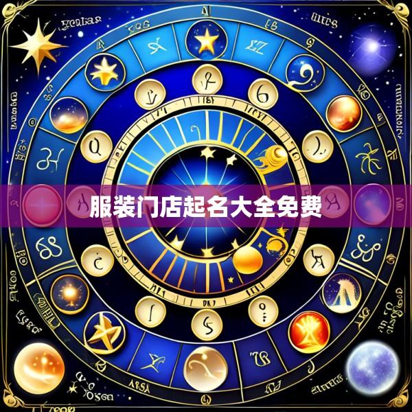 服装门店起名大全免费