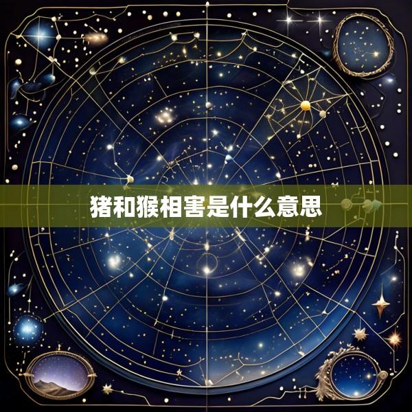猪和猴相害是什么意思
