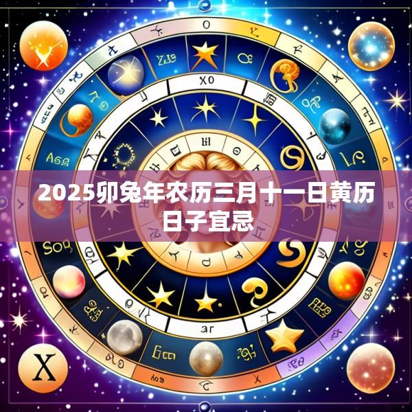 2025卯兔年农历三月十一日黄历日子宜忌
