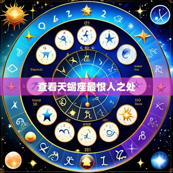 查看天蝎座最恨人之处