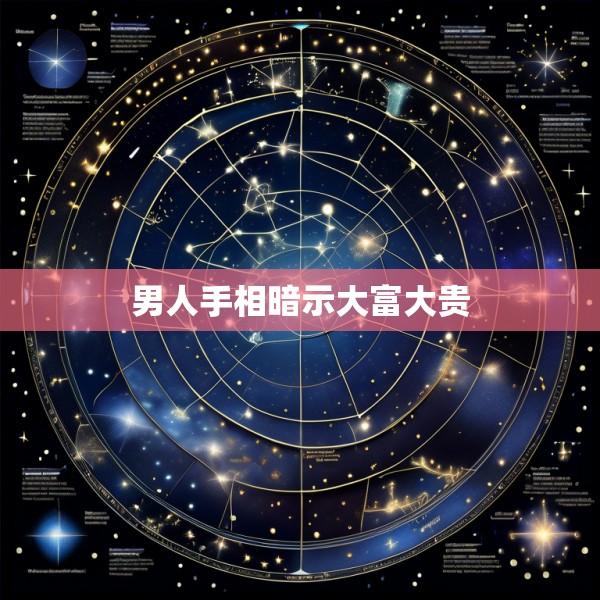 男人手相暗示大富大贵