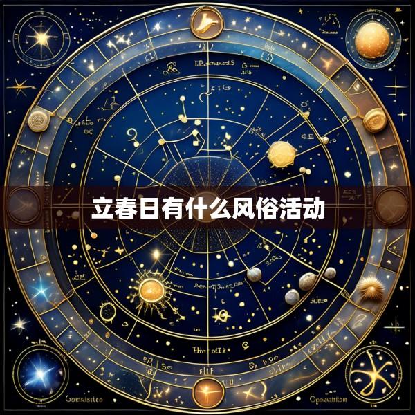 立春日有什么风俗活动
