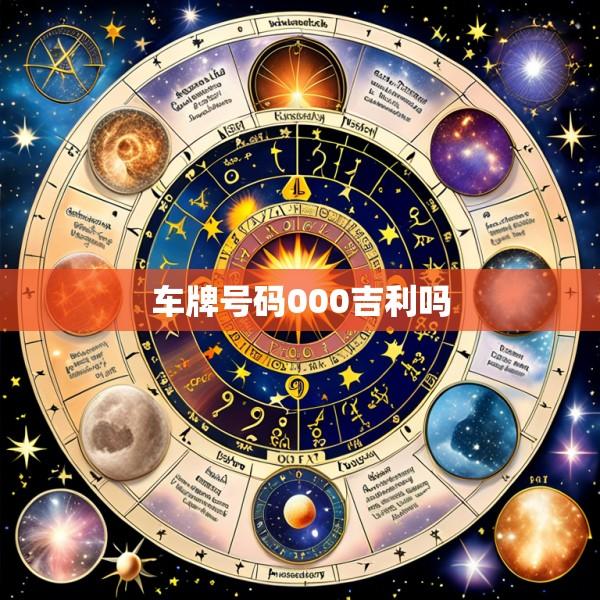车牌号码000吉利吗
