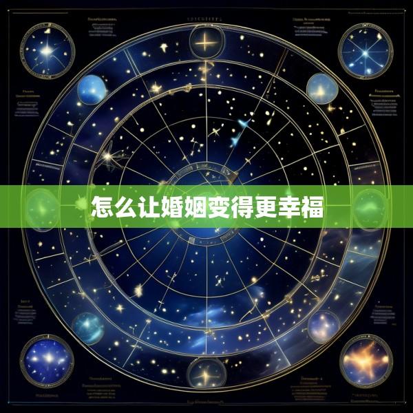 怎么让婚姻变得更幸福