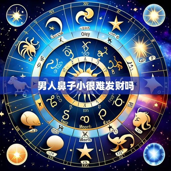 男人鼻子小很难发财吗