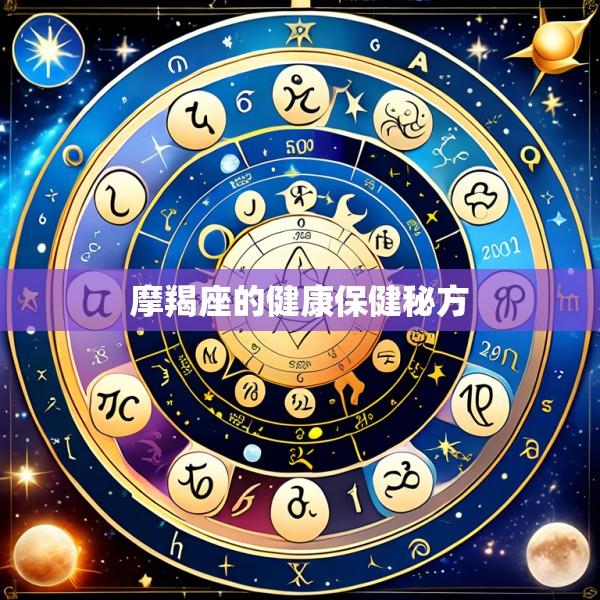 摩羯座的健康保健秘方