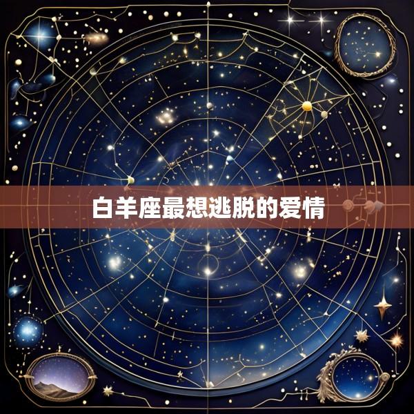 白羊座最想逃脱的爱情