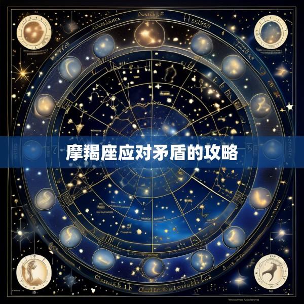 摩羯座应对矛盾的攻略