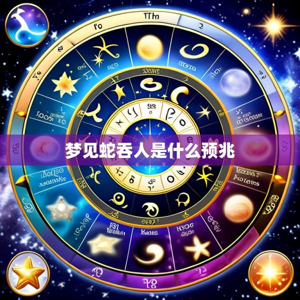 梦见蛇吞人是什么预兆