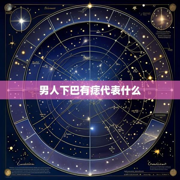 男人下巴有痣代表什么