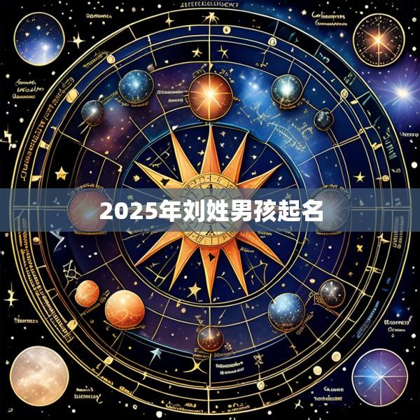 2025年刘姓男孩起名