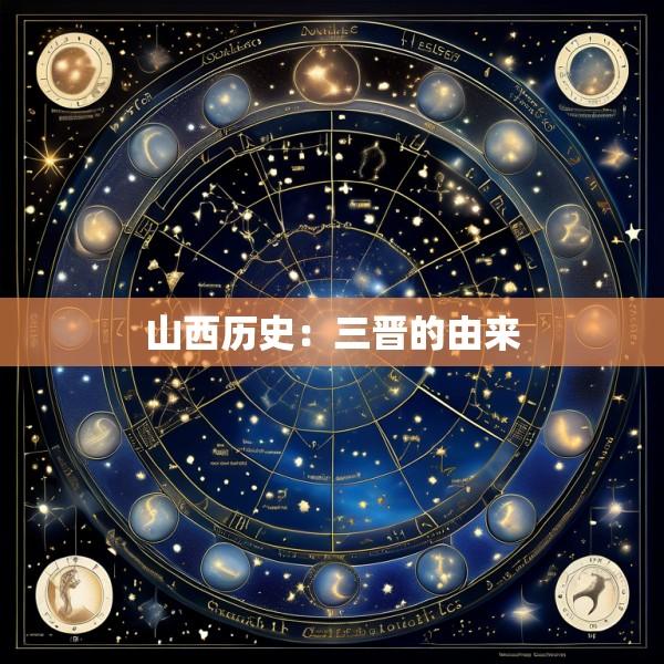 山西历史：三晋的由来