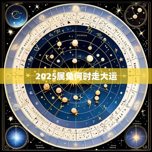 2025属兔何时走大运