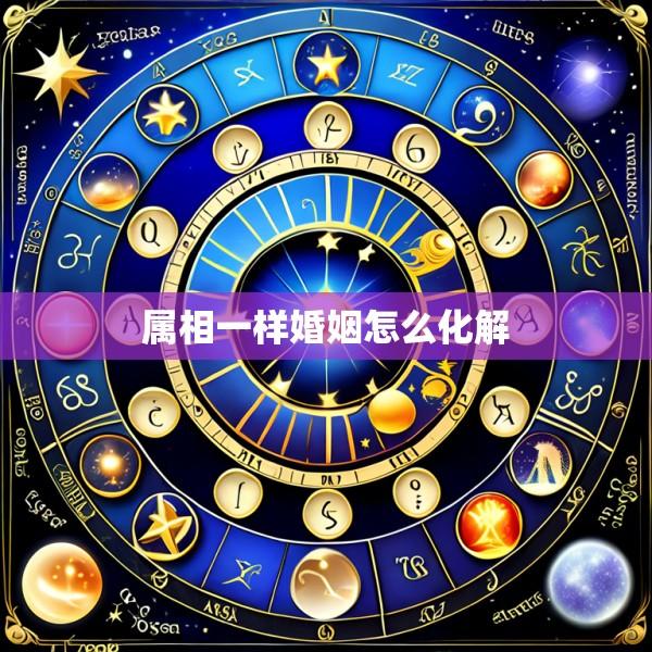 属相一样婚姻怎么化解